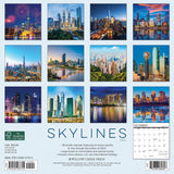 Skylines 2024 12" x 12" Wall Calendar
