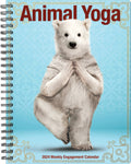 Animal Yoga 2024 6.5" x 8.5" Engagement Calendar