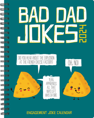 Bad Dad Jokes 2024 6.5" x 8.5" Engagement Calendar