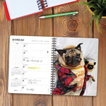 Doug the Pug 2024 6.5" x 8.5" Engagement Calendar