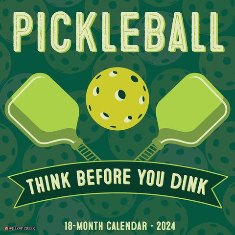 Pickleball 2024 12" x 12" Wall Calendar