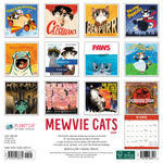 Mewvie Cats 2024 12" x 12" Wall Calendar