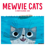 Mewvie Cats 2024 12" x 12" Wall Calendar